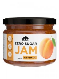 Prime Kraft, Джем низкокалорийный без сахара (абрикос), 300 гр