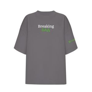 iTAB, Футболка oversize с надписью «Breaking БАД» (серая)