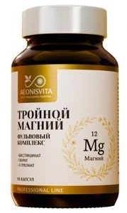 AeonisVita, Магний тройной (при тревожности и усталости), капсулы, 90 шт.