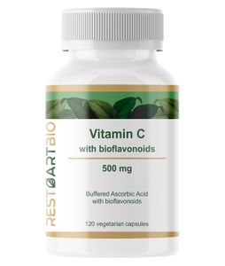 RestartBio, Витамин С (аскорбат натрия) с биофлавоноидами, капсулы, 120 шт.