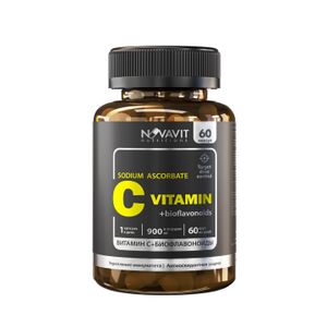NOVAVIT nutritions, Витамин С + биофлавоноиды, капсулы, 60 шт.