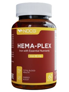 NDCG, Hema-Plex, витаминный комплекс с железом, капсулы, 60 шт.