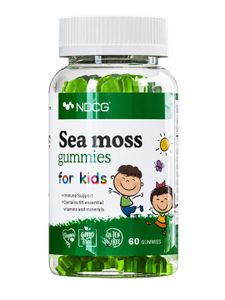 NDCG, Sea Moss for kids (ирландский мох), со вкусом яблока, жевательные конфеты, 60 шт.
