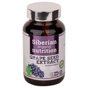 Siberian organic nutrition, Экстракт косточек винограда (антиоксидант), капсулы, 60 шт.