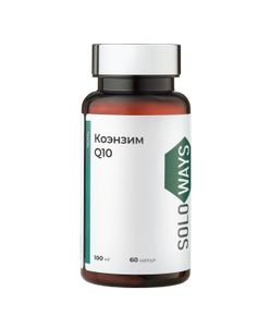 SOLOWAYS, Коэнзим Q10 (убихинон), капсулы 60 шт.