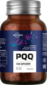Biomins, PQQ (пирролохинолинхинон) и коэнзим Q10, капсулы, 30 шт.