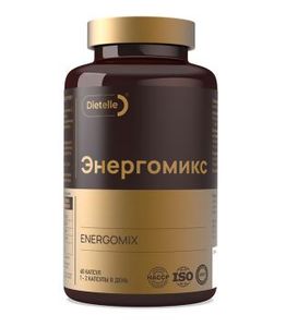 Dietelle, Энергомикс (бодрость и энергия), капсулы, 60 шт.