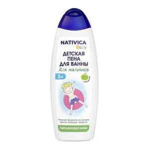 Nativica Baby, Детская пена для ванны для мальчиков 3+, 430 мл