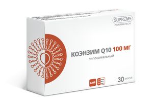 Supreme Pharmatech, Липосомальный Коэнзим Q10, капсулы, 30 шт.
