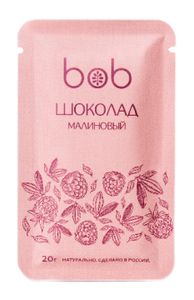 bob, Шоколад «Малиновый на кешью», 20 г