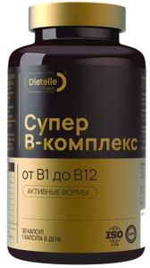 Dietelle, Супер B-комплекс, капсулы, 30 шт.