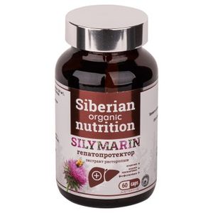 Siberian organic nutrition, Silymarin (экстракт расторопши), капсулы, 60 шт.