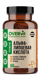 OVERVit, Альфа-липоевая кислота, капсулы, 60 шт.
