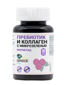 BioMagic food, Мармелад «Пребиотик и коллаген с микрозеленью», 30 шт.