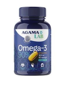Agama Lab, Омега-3 90%, капсулы, 60 шт.