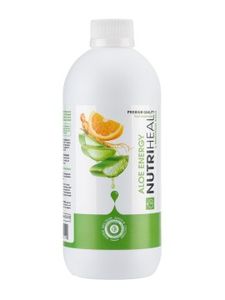 Nutriheal, Алоэ гель «Энерджи» с мякотью алоэ, гуараной и апельсиновым соком, жидкость, 500 мл