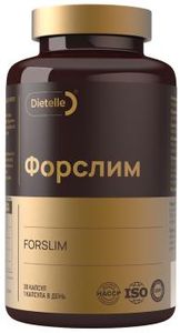 Dietelle, Форслим (для снижения аппетита и защиты от стресса), капсулы, 30 шт.