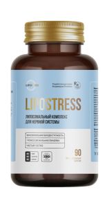 Lipomins, Липосомальный комплекс для нервной системы «LipoStress», растительные капсулы, 90 шт.