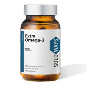 SOLOWAYS, Омега-3 Экстра (900 мг), капсулы, 30 шт.