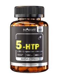 NOVAVIT nutritions, 5-HTP + глицин + L-орнитин + В6, капсулы, 60 шт.