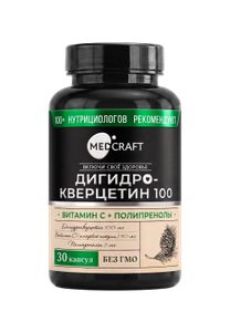 MEDCRAFT, Дигидрокверцетин + витамин С с полипренолами, капсулы, 30 шт.