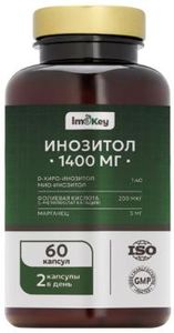 IMOKEY, Инозитол 1:40 (D-хиро и мио-инозитол), капсулы, 60 шт.