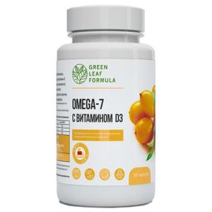 Green Leaf Formula, ОМЕГА 7 масло облепихи (для слизистых ЖКТ), капсулы, 30 шт.