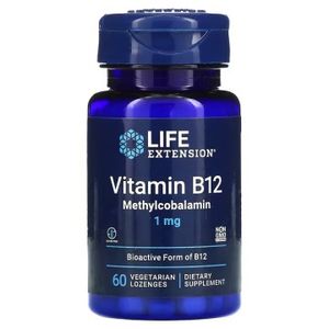 Life Extension, Витамин B12 (метилкобаламин), таблетки для рассасывания, 60 шт.