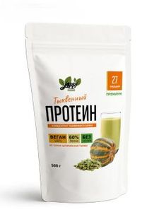 Yappi, Тыквенный растительный протеин, порошок, 500 г
