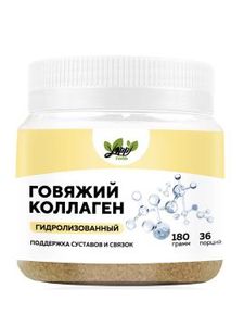 Yappi, Коллаген пептидный гидролизованный (говяжий), порошок, 180 г