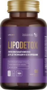 Lipomins, Липосомальный комплекс «LipoDetox» (для детоксикации и хелатирования), растительные капсулы, 60 шт.
