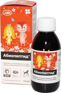 A-BIO, Абиопептид для cобак, жидкость, 150 мл