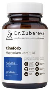 Dr. Zubareva, Цинефорб Магний, таблетки, 60 шт.