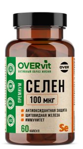 OVERVit, Селен (селенометионин), капсулы, 60 шт.