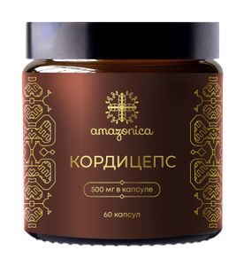 Amazonica, Экстракт Кордицепса, капсулы, 60 шт.