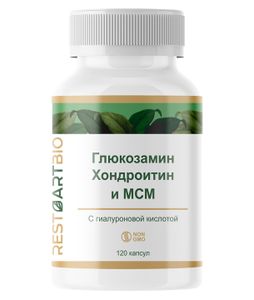 RestartBio, Глюкозамин, хондроитин и МСМ, капсулы, 120 шт.