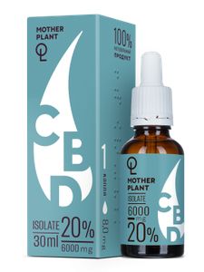 MotherPlant, CBD масло 20% «Изолят» (без привкуса), жидкость, 30 мл