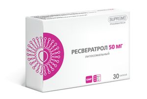 Supreme Pharmatech, Липосомальный Ресвератрол, капсулы, 30 шт.