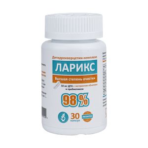Ruvedic, Дигидрокверцетин Ларикс 98%, капсулы, 30 шт.