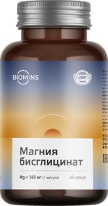 Biomins, Магний (бисглицинат хелат), капсулы, 60 шт.