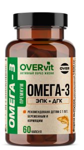 OVERvit, Омега-3 35%, капсулы, 60 шт.