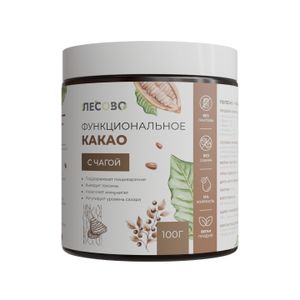 ЛЕСОВО, Какао с Чагой без сахара, порошок, 100 г