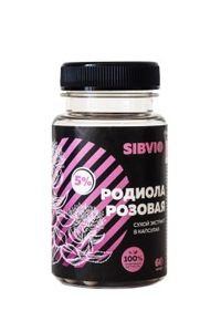 SIBVIO, Родиола розовая (5%), капсулы, 60 шт.