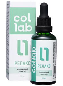 Collab, Комплекс для нервной системы от стресса (глицин, зверобой, пустырник, витамин B6 + C), жидкость, 50 мл