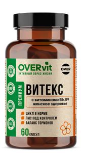 OVERVit, Витекс с витаминами В6 и В9, капсулы, 60 шт.