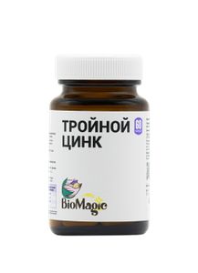 BioMagic, Тройной цинк (пиколинат, бисглицинат, малат), капсулы, 60 шт.