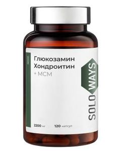 SOLOWAYS, Глюкозамин хондроитин, капсулы, 120 шт.