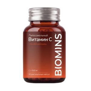 Biomins, Липосомальный витамин C с биофлавоноидами, капсулы, 60 шт.