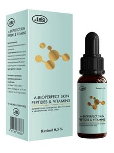A-BIO, A-bioperfect Skin Peptides & Vitamins, Двухфазная сыворотка для профилактики возрастных изменений и увлажнения кожи, жидкость, 30 мл