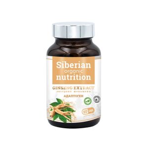 Siberian organic nutrition, Экстракт женьшеня, капсулы, 60 шт.